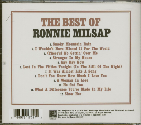The Best Of Ronnie Milsap (CD)
