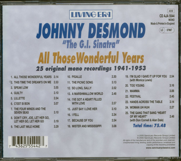 All Those Wonderful Years (CD)