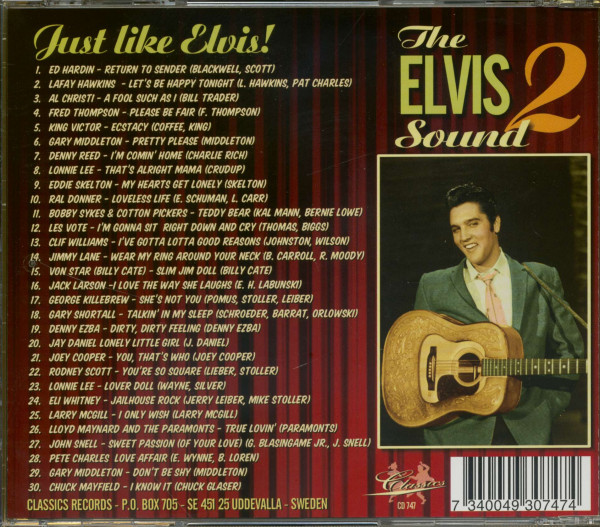 The Elvis Sound Vol.2 - Just Like Elvis (CD)
