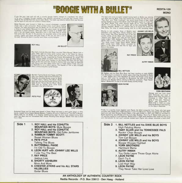 Nashville Country Rock Vol.1 - Boogie With A Bullet (LP)