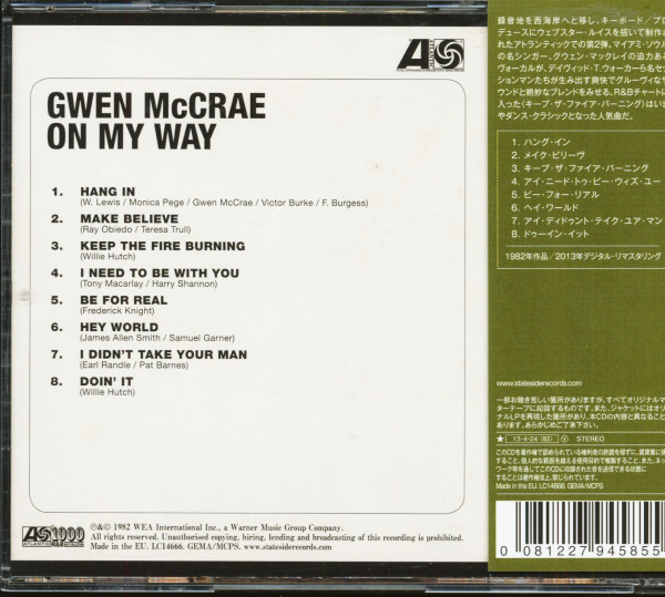 On My Way (CD, Japan)