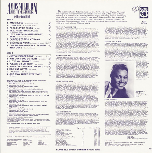 Just One More Drink (LP)