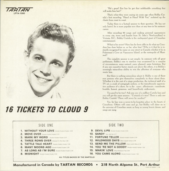 16 Tickets To Cloud 9 (LP)