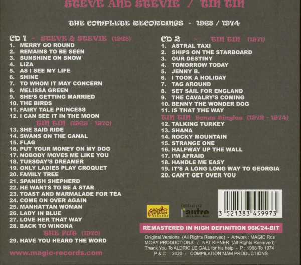 Steve And Stevie/Tin Tin - The Complete Recordings 1968-1974 (2-CD)