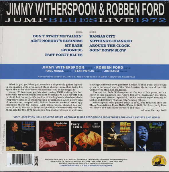 Jump Blues Live 1972 (LP)