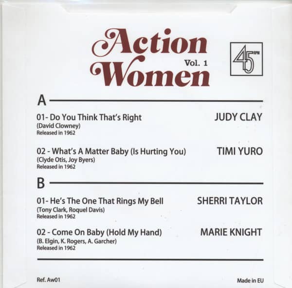 Action Women Vol.1 - A female Soul Rhythm&Blues Explosion! (7inch, 45rpm, EP)