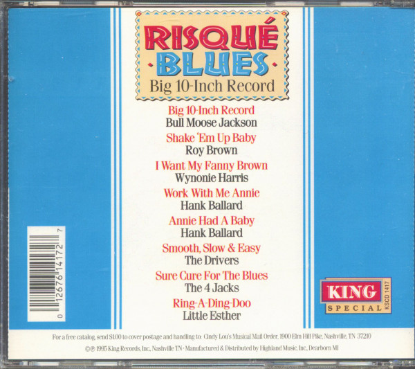 Risqué Blues - Big 10-Inch Record (CD)