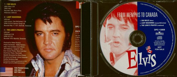 From Memphis To Canada (CD Single)
