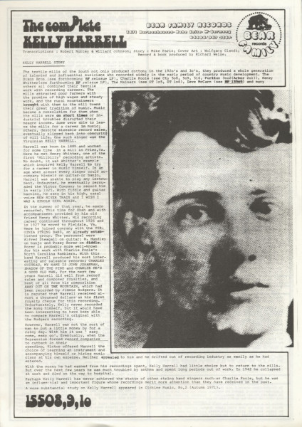 The Complete Kelly Harrell Vol.3 (LP)