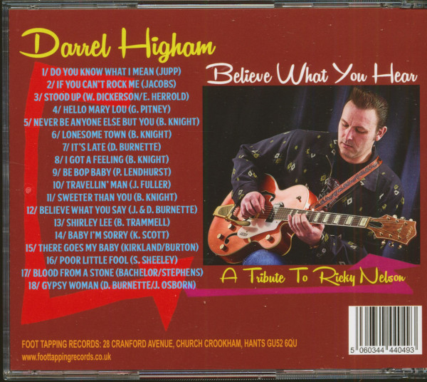 Believe What You Hear - A Tribute To Ricky Nelson (CD)