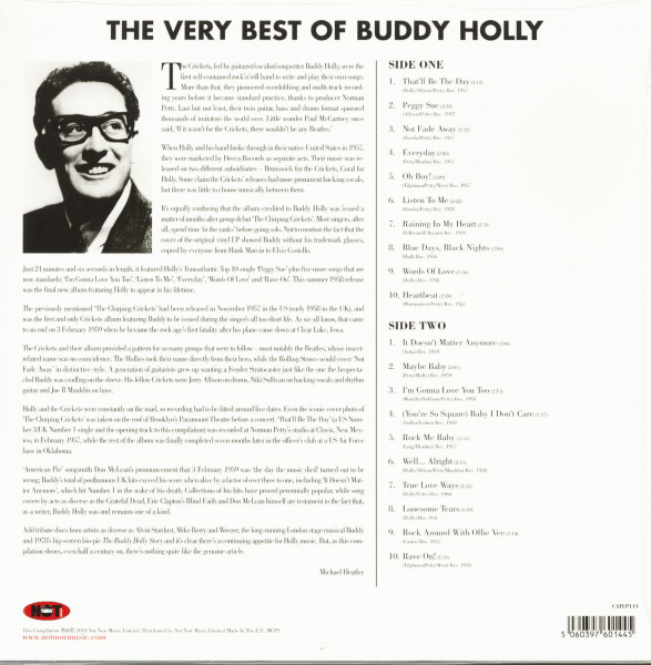 The Very Best Of Buddy Holly (LP)