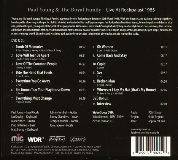 Live At Rockpalast 1985 (CD & DVD)