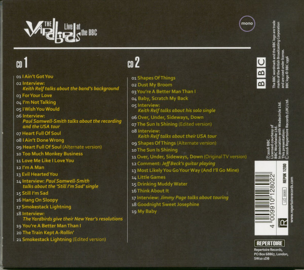 Live At The BBC (2-CD)