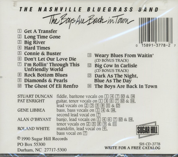 The Boys Are Back In Town (CD)