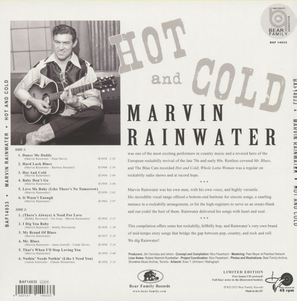 Hot And Cold (LP & CD, 10inch, 45rpm)