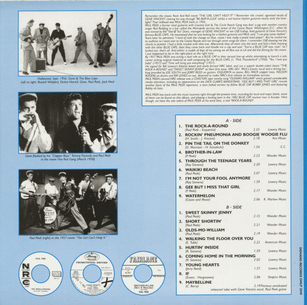 Rock-A-Round With Paul Peek - Vintage Tracks (LP)