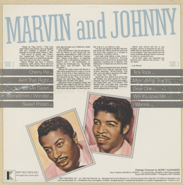 The Birth Of Rockn Roll - Marvin and Johnny - Classics Of The 50's (LP)