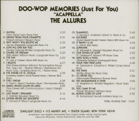 Preview: Doo-Wop Memories (Just For You) - The Allures 'Acappella' (CD) Preview: Doo-Wop Memories (Just For You) - The Allures 'Acappella' (CD)