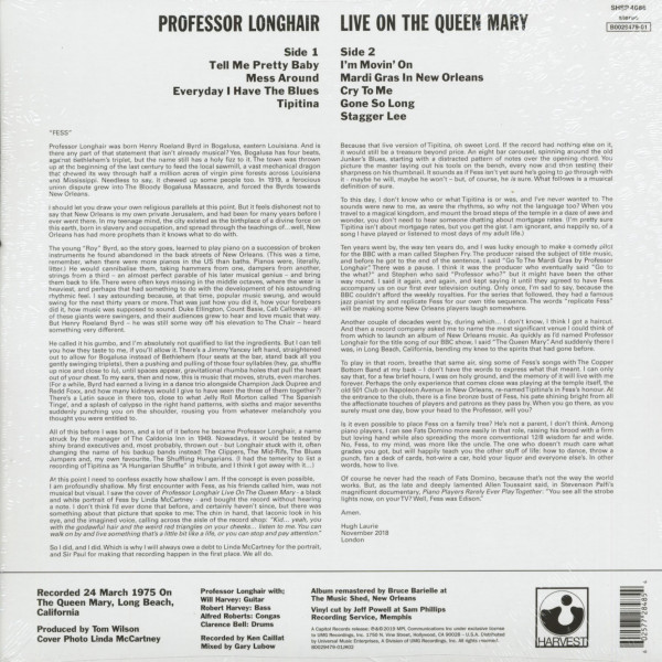 Live On The Queen Mary (LP, 180g Vinyl)