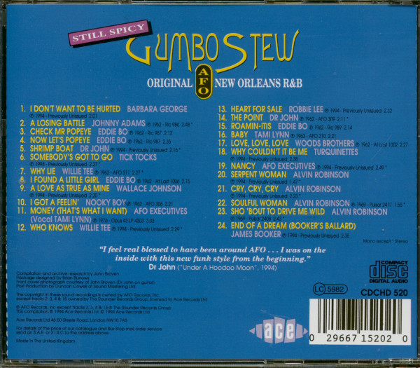 Still Spicy Gumbo Stew - Original AFO New Orleans R&B (CD)