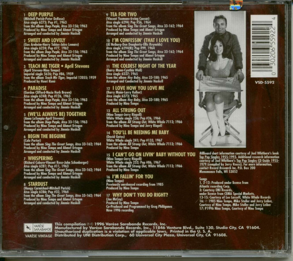 Sweet And Lovely - The Best Of Nino Tempo & April Stevens (CD)