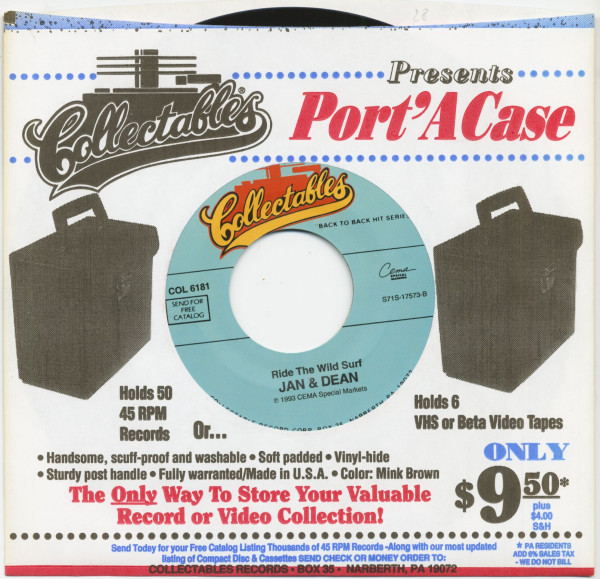 Jennie Lee - Ride The Wild Surf (7inch, 45rpm)