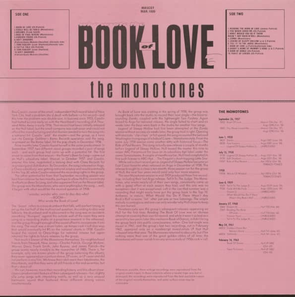 The Best Of The Monotones feat. Charles Patrick (LP)