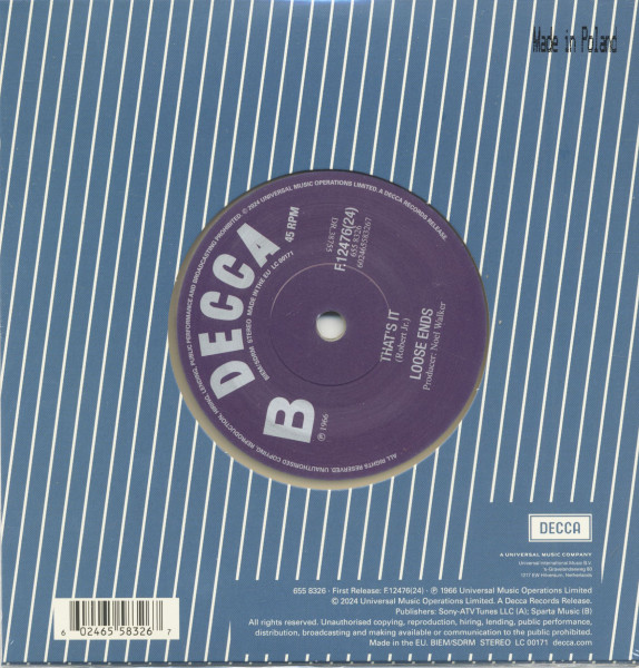 Tax Man - That's It (7inch, 45rpm, Clear Vinyl, Ltd.)