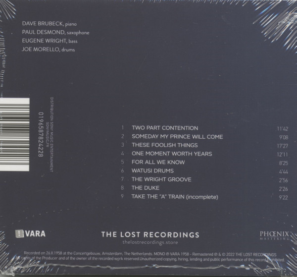 Debut In The Netherlands 1958 (CD)