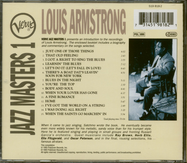 Verve Jazz Masters 1 (CD)