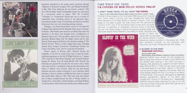 Take What You Need - UK Covers Of Bob Dylan Songs 1964-69 (CD)