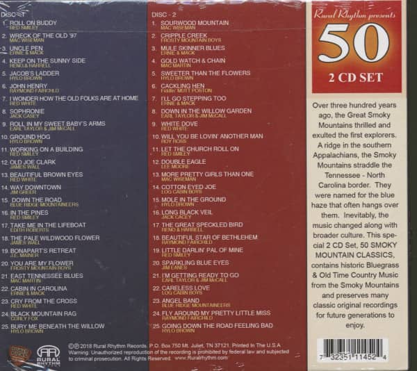 50 Smoky Mountain Classics (2-CD)