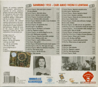 Preview: Sanremo 1952 - Cari Amici Vicini E Lontani (2-CD) Preview: Sanremo 1952 - Cari Amici Vicini E Lontani (2-CD)
