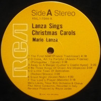 Preview: Lanza Sings Christmas Carols (LP) Preview: Lanza Sings Christmas Carols (LP)
