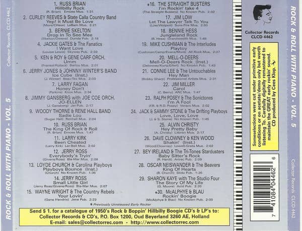 Rock'n'Roll With Piano Vol.5 (CD)