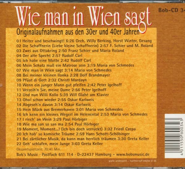 Wie man in Wien sagt (CD)