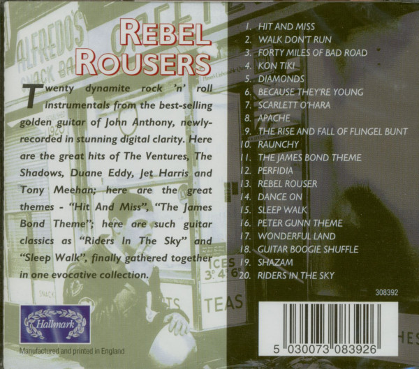 Rebel Rousers - Classic Rock 'n' Roll Guitar Instrumentals (CD)