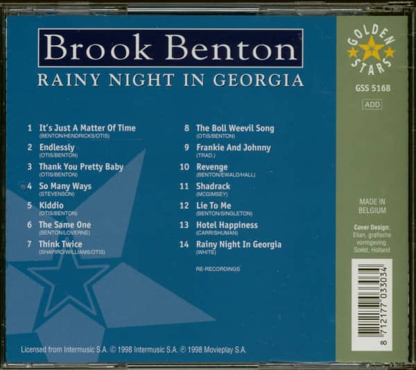 Rainy Night In Georgia (CD)