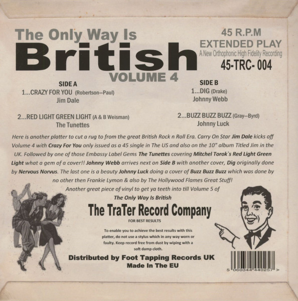 The Only Way Is British, Vol.4 (7inch, 45rpm, EP, PS)