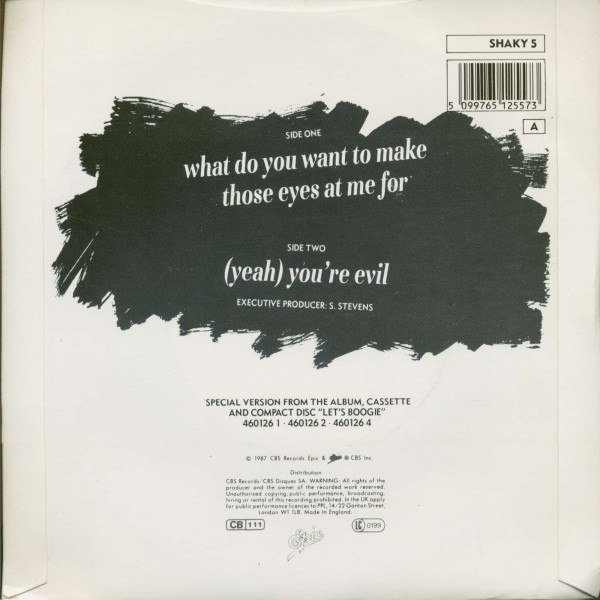 What Do You Want To Make Those Eyes At Me For - (Yeah) You're Evil (PS, SC, 45rpm)