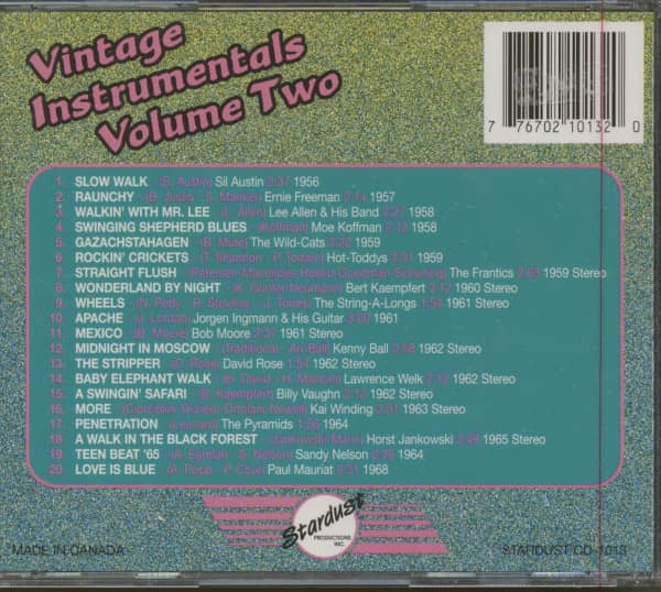 Vintage Instrumentals, Vol.2 (CD)