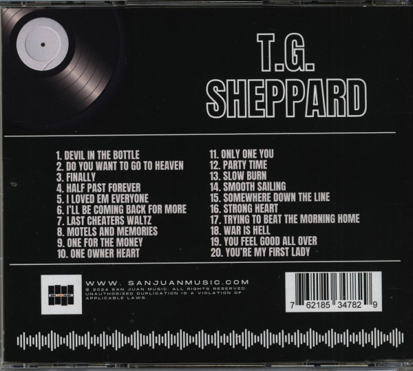 T.G. Sheppard's Greatest Hits (CD)