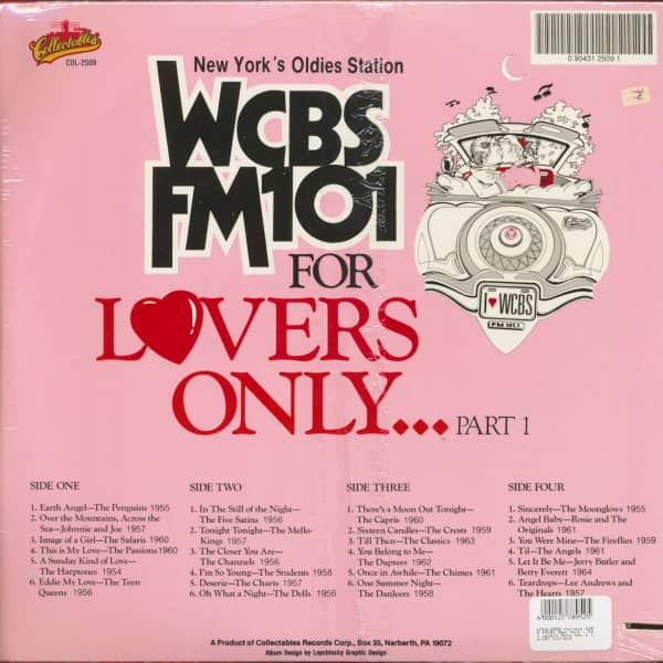 WCBS FM101 New York - For Lovers Only Vol.1 (2-LP)