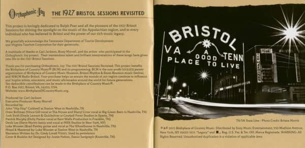Orthophonic Joy- The 1927 Bristol Sessions Revisited (2-CD)