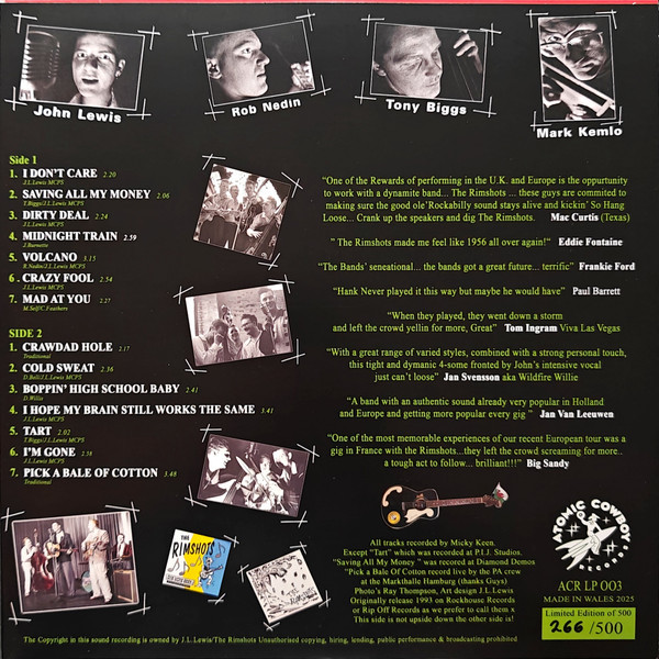 The Rimshots - Hot Swingin' Hillbilly Bop (2-LP, Ltd.)
