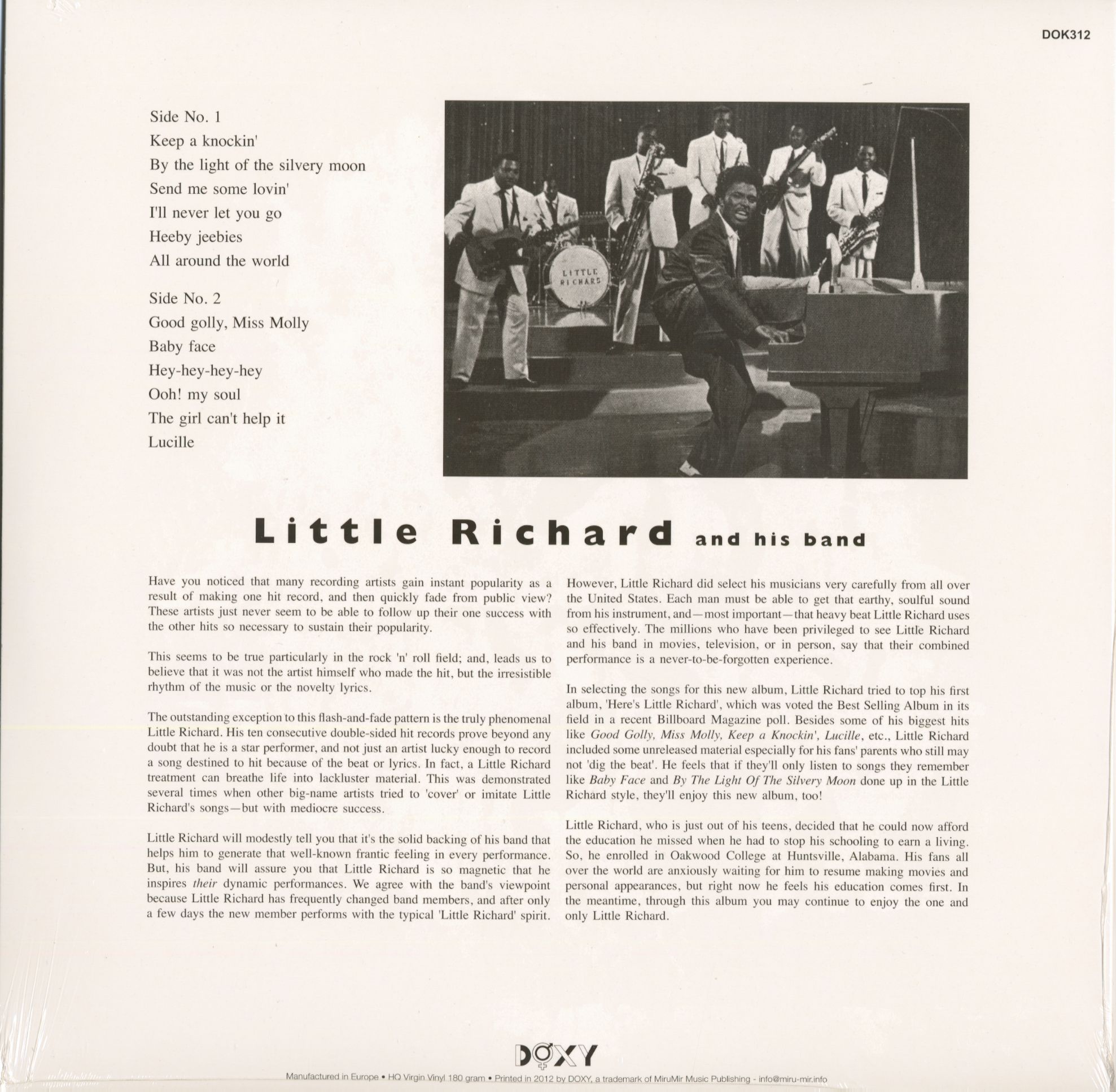 Little Richard LP: Little Richard, Volume 2 - Bear Family Records