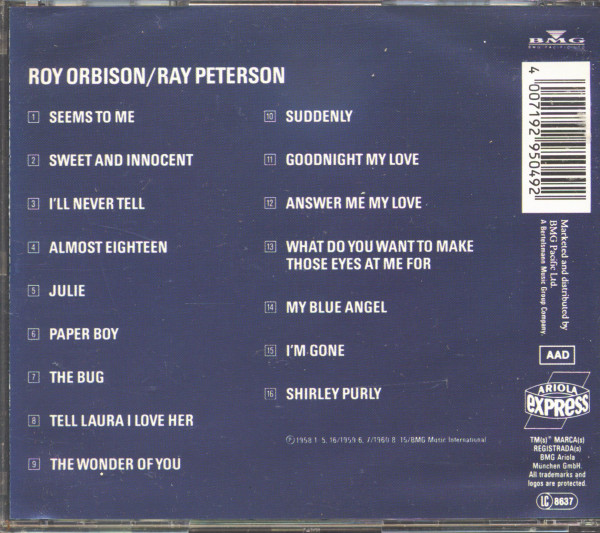 Roy Orbison & Ray Peterson (CD)