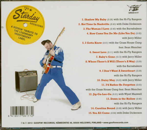 Nate Gibson & Friends - The Starday Session (CD)