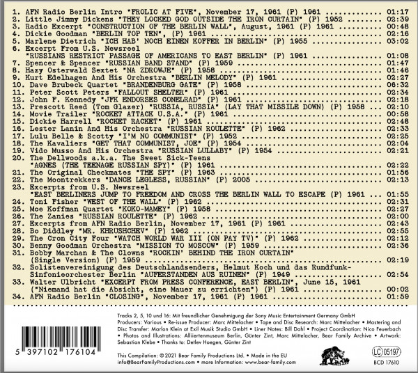Cold War Memories - 60th Anniversary Of The Berlin Wall (CD)