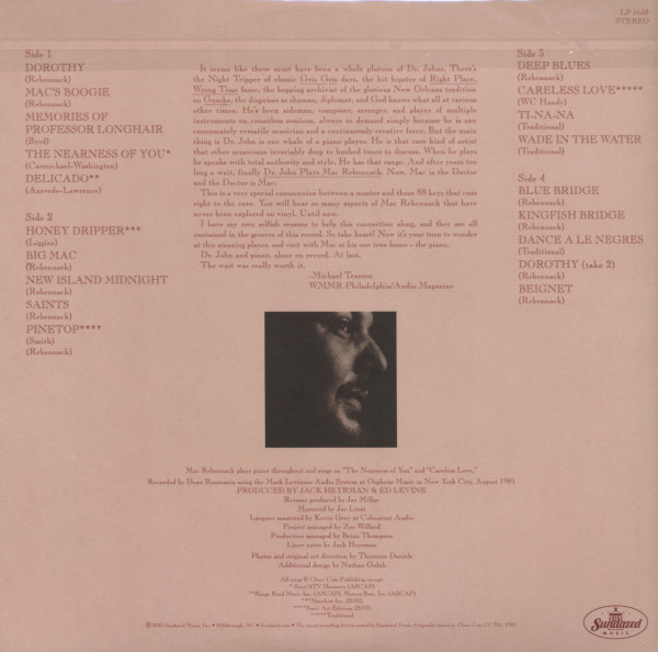 Dr. John Plays Mac Rebennack (2-LP)